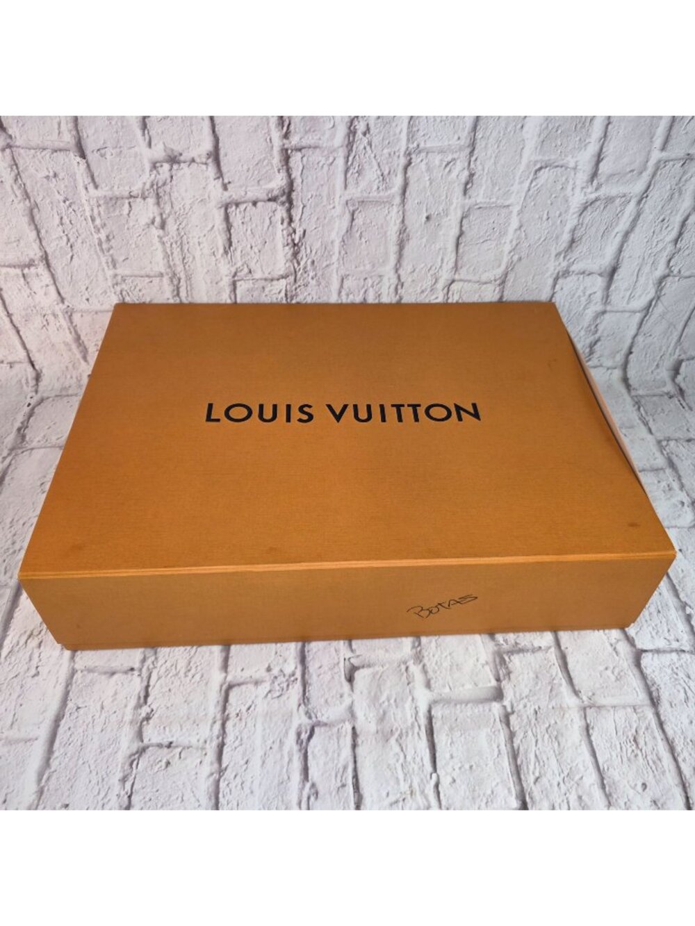 Louis Vuitton Boots Empty Box Large 23 x 16 x5 Orange W/ Lid For Storage Display